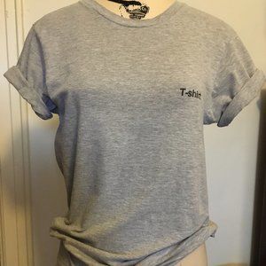 VETEMENTS x HANES "T-SHIRT" - GREY HEATHER - SMALL